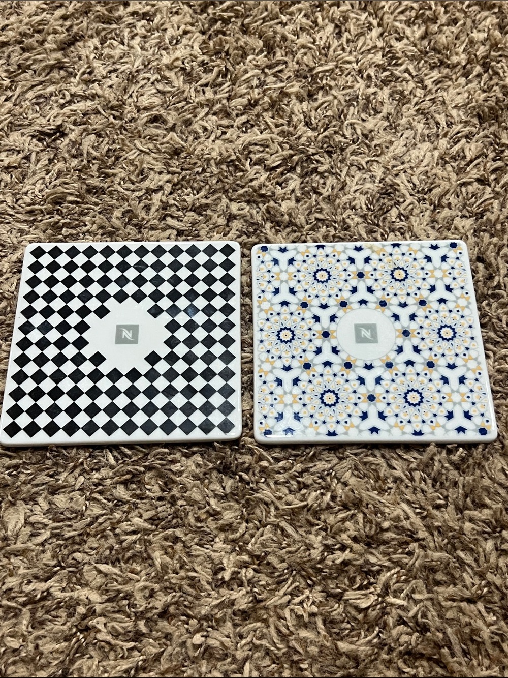 2 Nespresso coasters